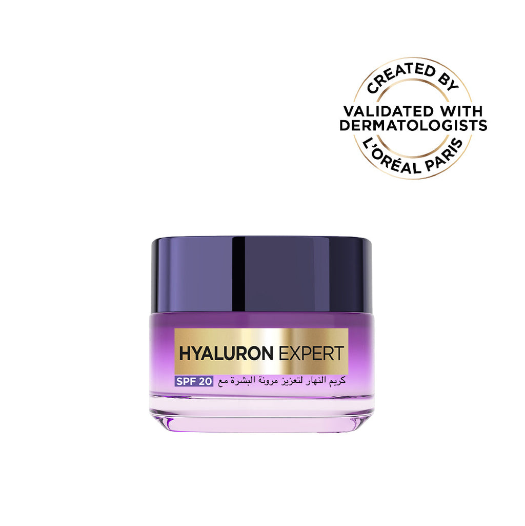 Hyaluron Expert, Replumping and Moisturizing Day Cream, against Fine Lines, for Intense Hydration, with Hyaluronic Acid and SPF 20