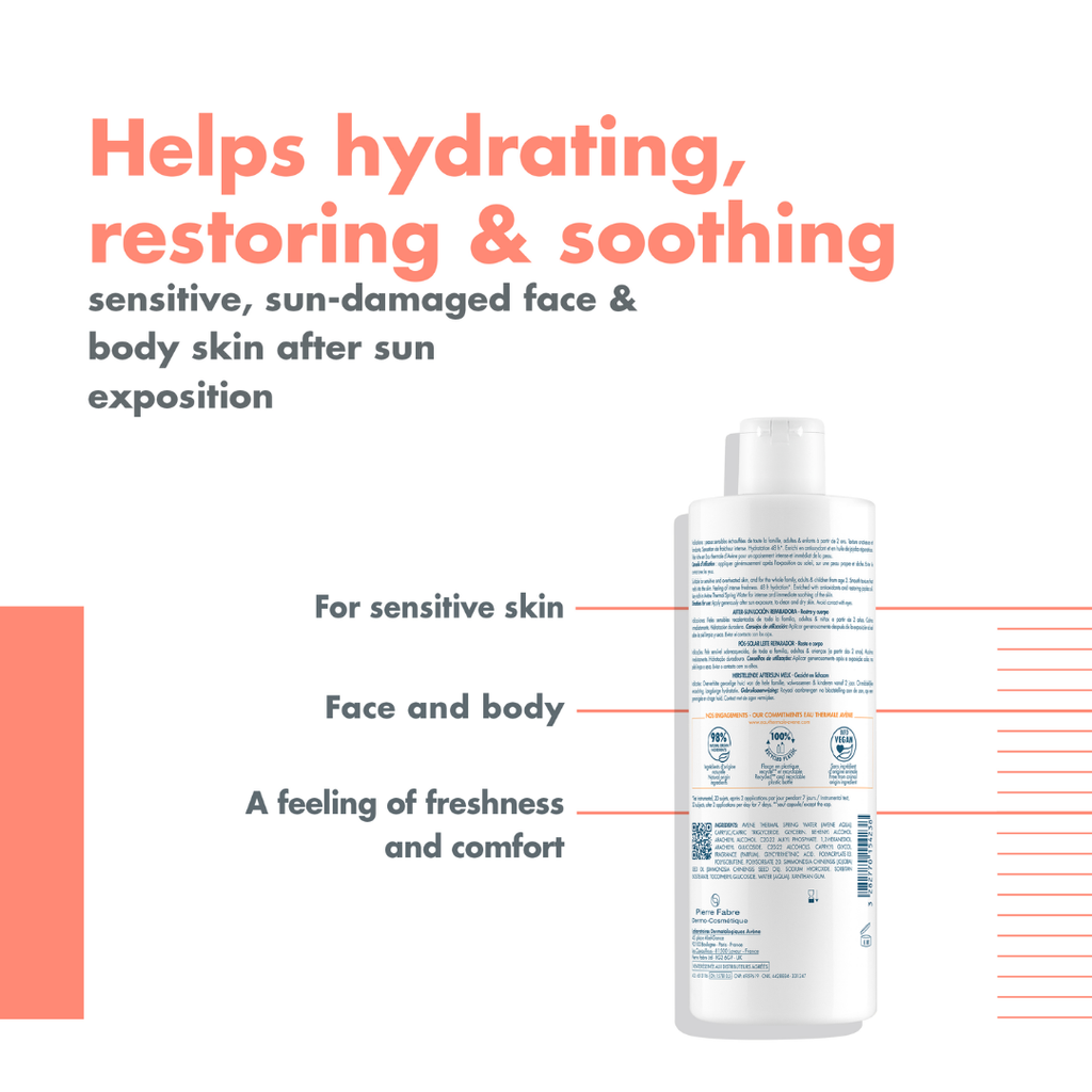 Buy Avène Cleanance Sunscreen SPF 50+ Get Avène After Sun Repair Lotion travel size 50ml | Light Weight & Invisible Oily Skin Sunscreen and After Sun Lotion
